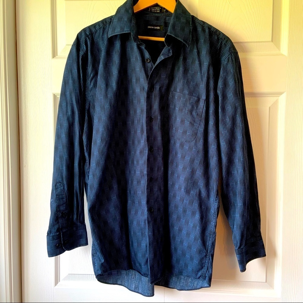 PIERRE CARDIN Long sleeve men’s large  dress shirt